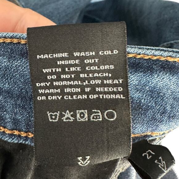 Vervet Blue Denim Skinny Fit Mid Rise‎ Stretch Everyday Jeans Womens Size 27 - Picture 5 of 8